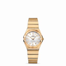 Omega Constellation 27mm Quartz Brushed Yellow Gold (123.50.27.60.02.002)