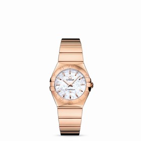 Omega Constellation 27mm Quartz Polished Red Gold / MOP (123.50.27.60.05.003)