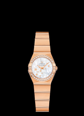Omega Constellation 24mm Quartz Red Gold / Diamond Bezel / Stars (123.55.24.60.05.003)