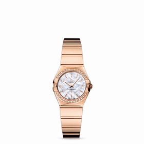 Omega Constellation 24mm Quartz Polished Red Gold / Diamond Bezel / MOP (123.55.24.60.55.006)
