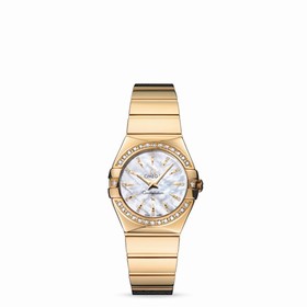 Omega Constellation 27mm Quartz Polished Yellow Gold / Diamond Bezel (123.55.27.60.55.008)