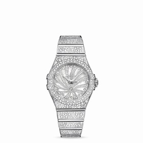 Omega Constellation 31mm Luxury Edition Co-Axial White Gold Full Set (123.55.31.20.55.007)