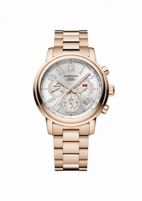Chopard Mille Miglia Chronograph Rose Gold / Silver / Bracelet (151274-5001)