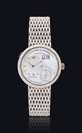 A. Lange & Sohne Lange 1 White Gold MOP / Bracelet (160.029)