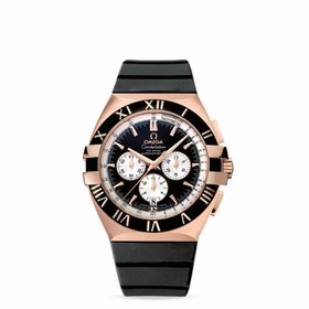 Omega Constellation Double Eagle Co-Axial Chronograph Gold / Rubber (1619.51.91)