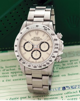 Rolex Daytona Zenith Stainless Steel Four Liner Ivory (16520 Ivory)