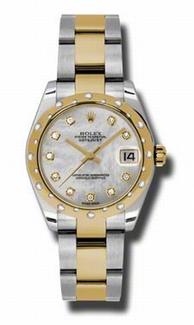 Rolex Datejust Mother of Pearl Dial Automatic Stainless Steel and 18K Gold Ladies Watch 178343MDO
