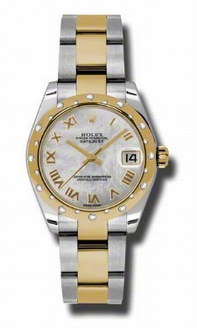 Rolex Datejust Mother of Pearl Dial Automatic Stainless Steel and 18kt Gold Ladies Watch 178343MRO