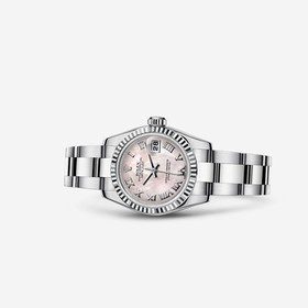 Rolex Lady-Datejust 26 Fluted Pink Mother-Of-Pearl Oyster (179174-0067)