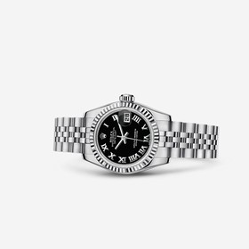 Rolex Lady-Datejust 26 Fluted Black Jubilee (179174-0096)