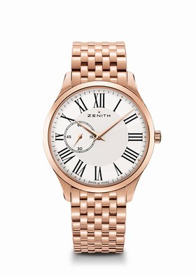 Zenith Elite Ultra Thin Rose Gold Roman Bracelet (18.2010.681/11.M2010)