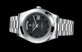 Rolex Day-Date II Platinum Black Arabic (218206-0003)