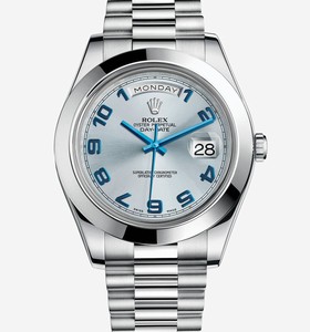 Rolex Day-Date II Platinum Ice Blue Arabic (218206-0010)