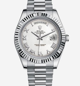 Rolex Day-Date II White Gold White Roman (218239-0041)
