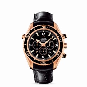Omega Seamaster Planet Ocean 600M Co-Axial Chrono Gold / Alligator (222.63.46.50.01.001)