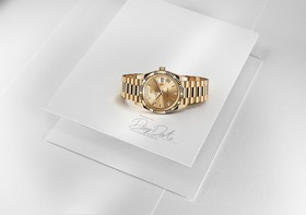 Rolex Day-Date 40 Yellow Gold Champagne Roman (228238-0006)