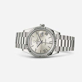 Rolex Day-Date 40 White Gold Quadrant Motif (228239-0006)
