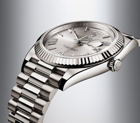 Rolex Day-Date 40 White Gold Quadrant Motif (228239-0006)