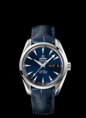 Omega Seamaster Aqua Terra 150M Co-Axial Annual Calendar 38.5mm Blue / Alligator (231.13.39.22.03.001)