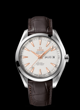 Omega Seamaster Aqua Terra 150M Co-Axial Annual Calendar 43mm Silver / Alligator (231.13.43.22.02.003)