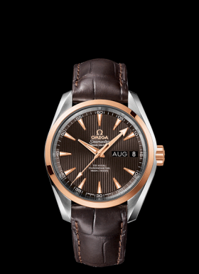 Omega Seamaster Aqua Terra 150M Co-Axial Annual Calendar 38.5mm Two Tone / Alligator (231.23.39.22.06.001)