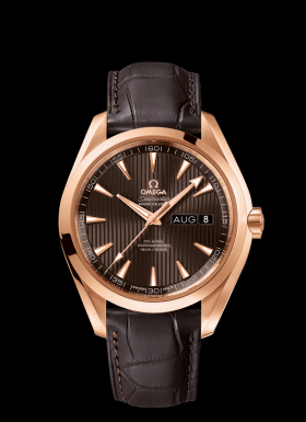 Omega Seamaster Aqua Terra 150M Co-Axial Annual Calendar 43mm Red Gold / Alligator (231.53.43.22.06.003)