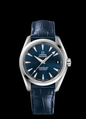 Omega Seamaster Aqua Terra 150M Master Co-Axial 38.5mm Blue / Alligator (231.13.39.21.03.001)