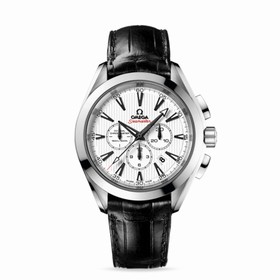 Omega Seamaster Aqua Terra 150M Chrono Co-Axial Silver / Alligator (231.13.44.50.04.001)