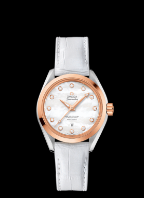 Omega Seamaster Aqua Terra Master Co-Axial Calibre 8520 34MM Two Tone Sedna / Strap (231.23.34.20.55.001)
