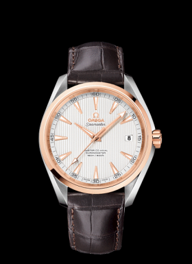 Omega Seamaster Aqua Terra 150m Master Co-Axial 41.5mm Two Tone / Silver / Alligator (231.23.42.21.02.001)