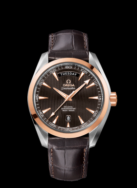 Omega Seamaster Aqua Terra 150m Co-Axial Day-Date 41.5mm Two Tone / Alligator (231.23.42.22.06.001)
