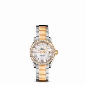 Omega Seamaster Aqua Terra 150M Jewellery Co-Axial 30mm Two Tone Yellow / Diamond Bezel / Bracelet (231.25.30.20.55.002)