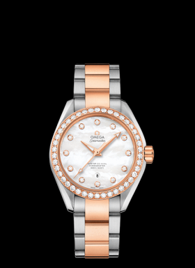 Omega Seamaster Aqua Terra Master Co-Axial Calibre 8520 34MM Two Tone Sedna Diamond (231.25.34.20.55.005)