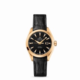 Omega Seamaster Aqua Terra 150M Co-Axial 34mm Yellow Gold / Alligator (231.53.34.20.01.001)