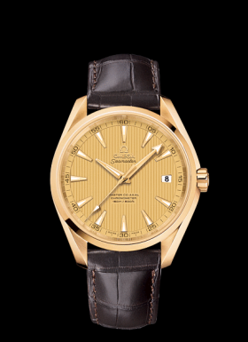 Omega Seamaster Aqua Terra 150m Master Co-Axial 41.5mm Gold / Alligator (231.53.42.21.08.001)