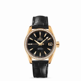 Omega Seamaster Aqua Terra 150M Jewellery Co-Axial 38.5mm Yellow Gold / Alligator (231.58.39.21.51.002)