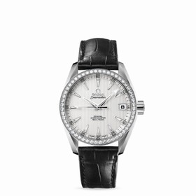 Omega Seamaster Aqua Terra 150M Jewellery Co-Axial 38.5mm White Gold / Alligator (231.58.39.21.52.001)