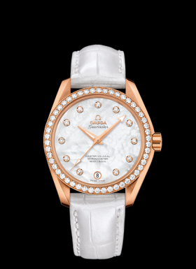 Omega Seamaster Aqua Terra Master Co-Axial 38.5 Red Gold Diamond / Strap (231.58.39.21.55.001)