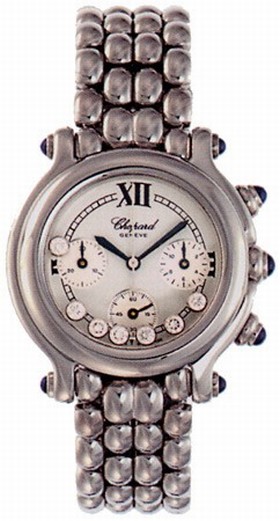 Chopard Happy Sport Chronograph Steel Ladies Watch 278324-23