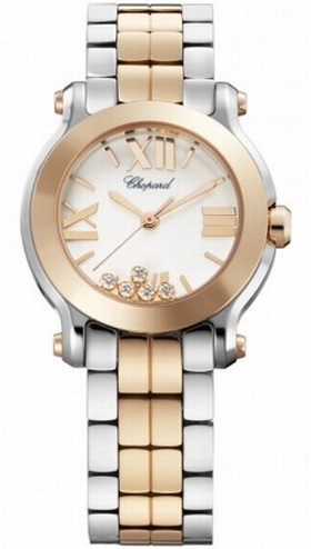 Chopard Happy Sport Two-tone Gold/Steel Mini Ladies Watch 278509-6003