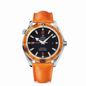 Omega Seamaster Planet Ocean 600M Co-Axial 45.5mm Orange / Alligator (2908.50.38)