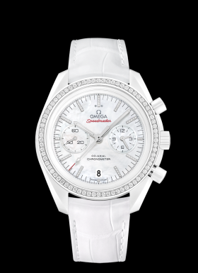 Omega Speedmaster Moonwatch Co-Axial White Side of the Moon Diamond (311.98.44.51.55.001)