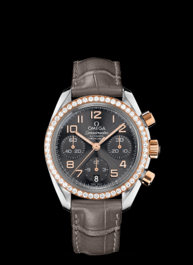 Omega Speedmaster Date Two Tone / Diamond Bezel (324.28.38.40.06.001)