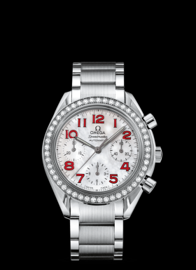 Omega Speedmaster Reduced Ladies Red / Diamond Bezel / Bracelet (3535.79.00)