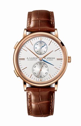 A. Lange & Sohne Saxonia Dual Time Pink Gold (386.032)