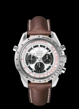Omega Speedmaster Broad Arrow Co-Axial Rattrapante Panda / Leather (3882.31.37)
