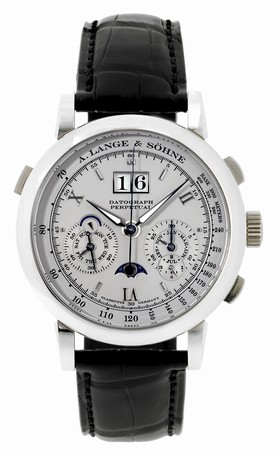 A. Lange & Sohne Datograph Perpetual Platinum / Silver (410.025)