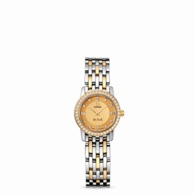 Omega Deville Prestige Quartz 22mm Two Tone / Diamond / Diamond (413.25.22.60.58.001)