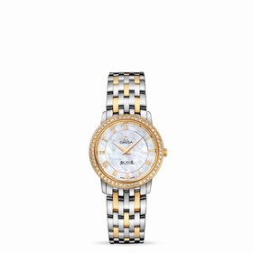 Omega Deville Prestige Quartz 27mm Two Tone / Diamond / MOP (413.25.27.60.05.001)