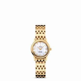 Omega Deville Prestige Quartz 22mm Gold / Bracelet / MOP (4170.71.00)